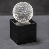 Crystal Golf Ball Trophy 