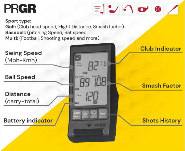 PRGR Portable Launch Monitor 2021 - HS-130A