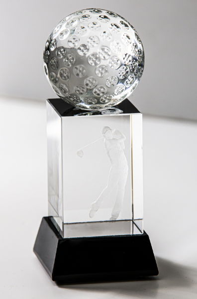 Crystal Golf Trophies Stirling 3D Driver - 125mm