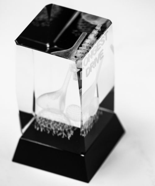 Longest Drive Crystal Golf Trophy 