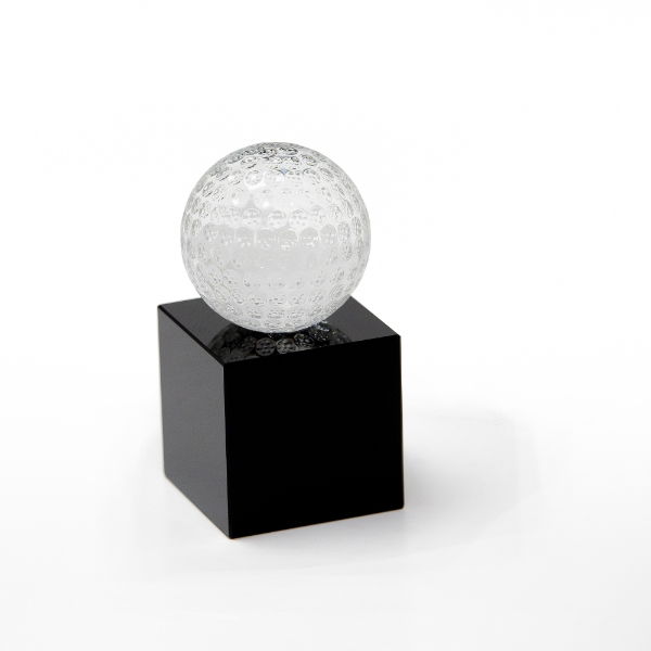 Crystal Golf Ball Trophy 