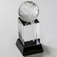 Crystal Golf Trophies Stirling 3D Driver - 125mm