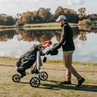 Bag Boy Nitron Trolley - Black Red