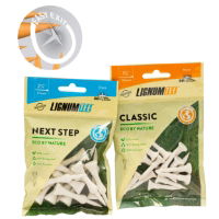 Lignum 32mm Tees 12pk - Next Step White