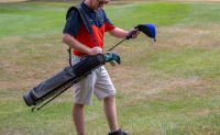 Longridge Travelite 5’’ Pencil Golf Bag - Black/Red