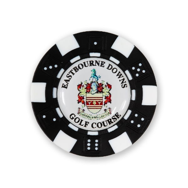 Custom Logo - Standard Poker Chip - Black/White