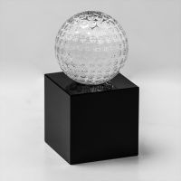 Crystal Golf Ball Trophy 