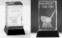 Longest Drive Crystal Golf Trophy 