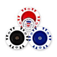 Custom Logo - Magnetic Poker Chip - Black