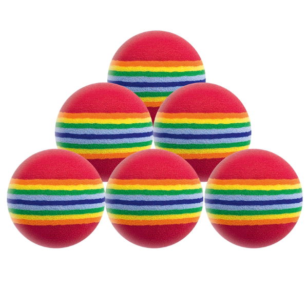 Longridge Multi-Coloured Foam Balls - 6 Pack