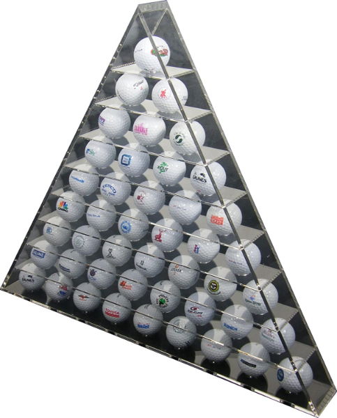 Longridge 45 Ball Pyramid Display Rack