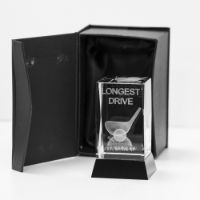 Longest Drive Crystal Golf Trophy 