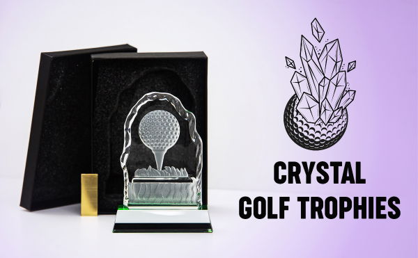 Crystal Golf Trophies Challenger Golf Ball - 130mm