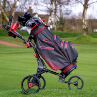 Longridge Elements Waterproof Cart Bag - Black/Red