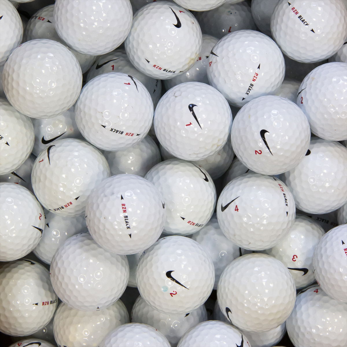 Lake Balls 100 pk Nike RZN Black Grade B JS Golf Brands