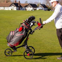 Ezeglide Compact + Trolley - Charcoal/Lime