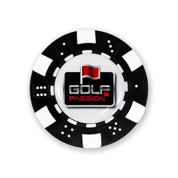 Custom Logo - Standard Poker Chip - Black/White