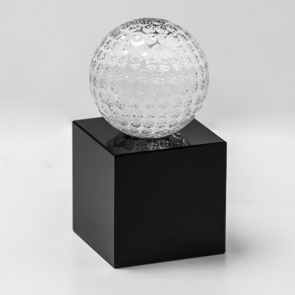 Crystal Golf Ball Trophy 