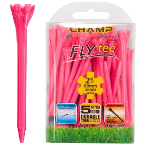 CHAMP 69MM (30PK) FLYTEE - NEON PINK