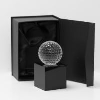 Crystal Golf Ball Trophy 