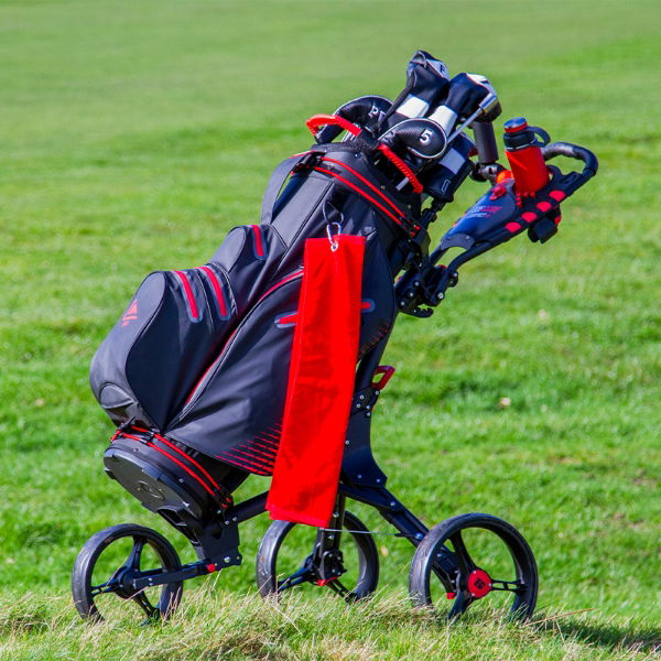 Longridge Elements Waterproof Cart Bag - Black/Red